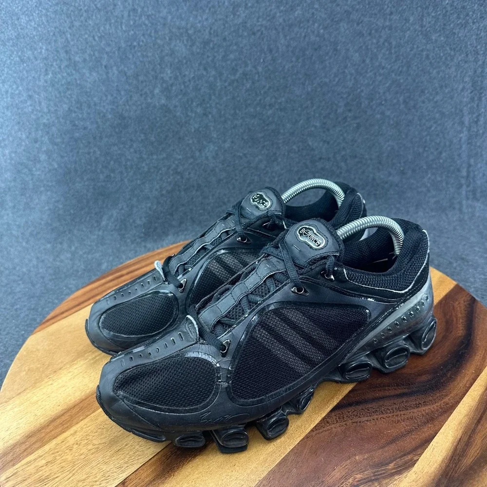 Adidas Mens Megaride 2008 Triple Black Sneakers Sz 9 143958 Y2K